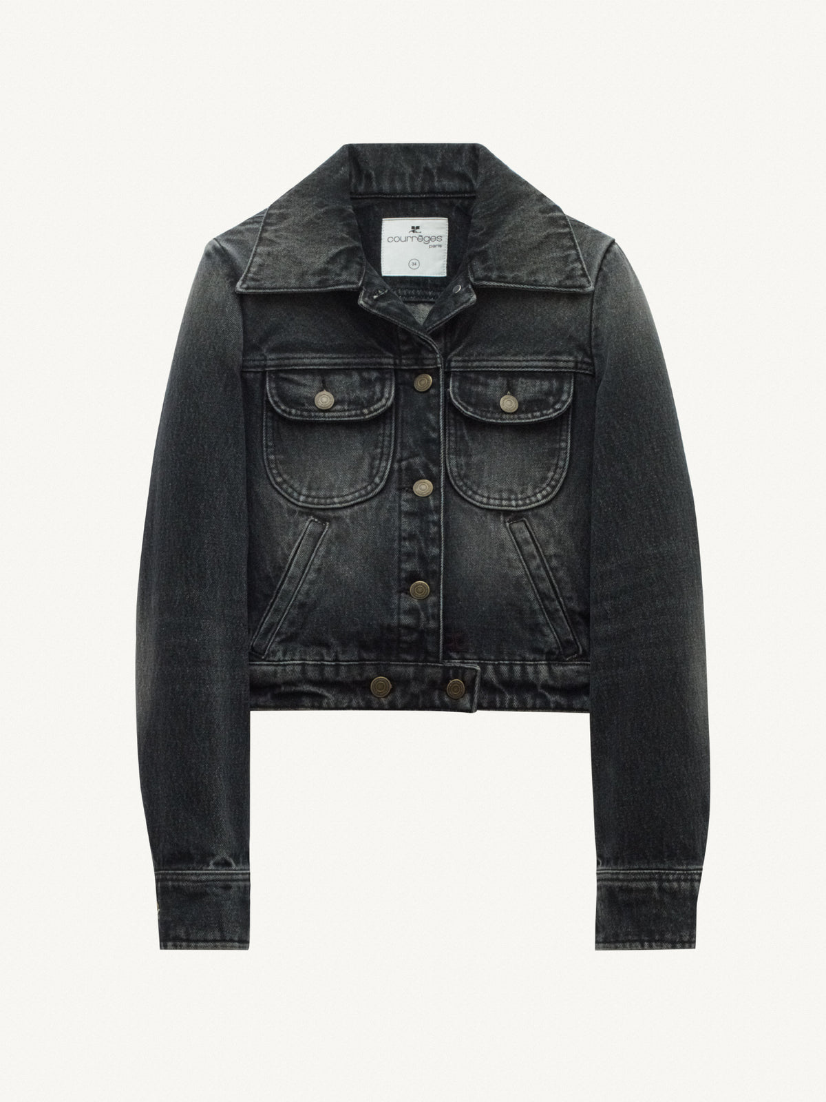 CIRCLE BLACK DENIM JACKET