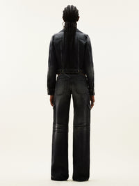 CIRCLE BLACK DENIM JACKET