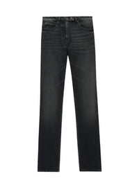 Pantalon 5 poches droit en denim - Stonewashed Grey