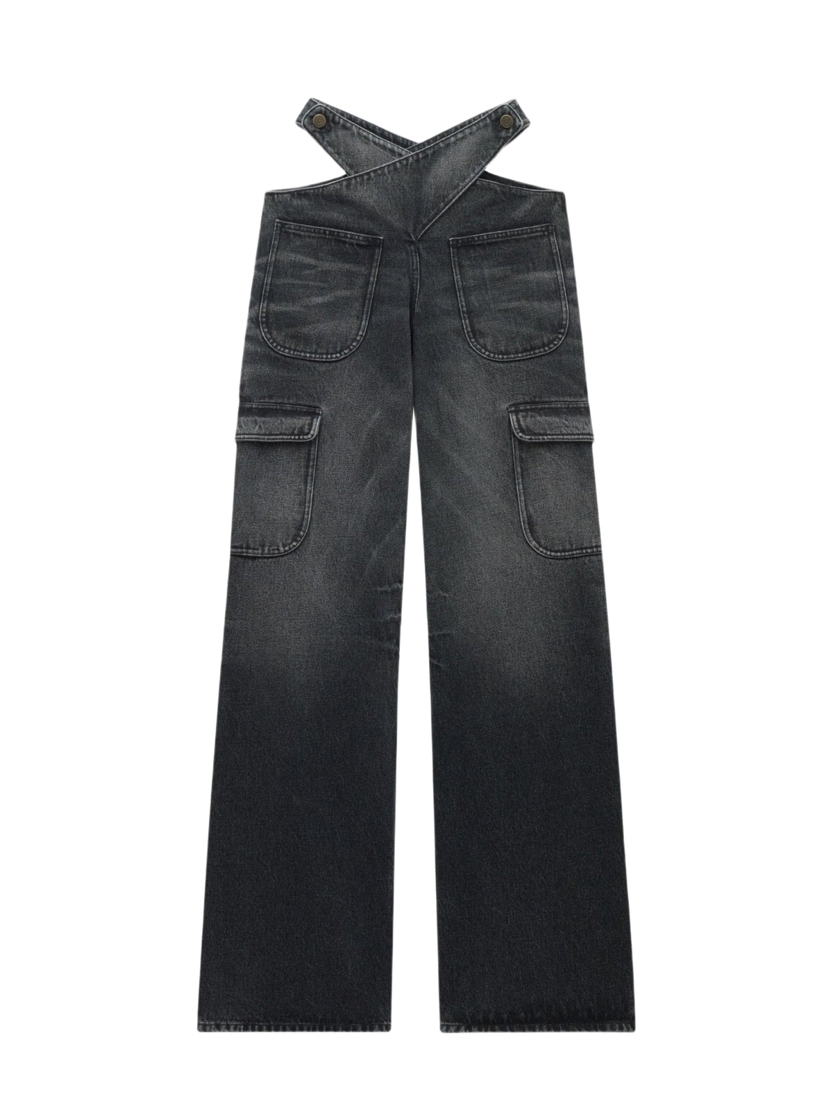Pantalon baggy Criss Cross - Stonewashed Grey
