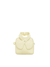 Leather loop bag - Light Yellow