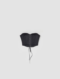 Cyber wool corset - Dark Grey