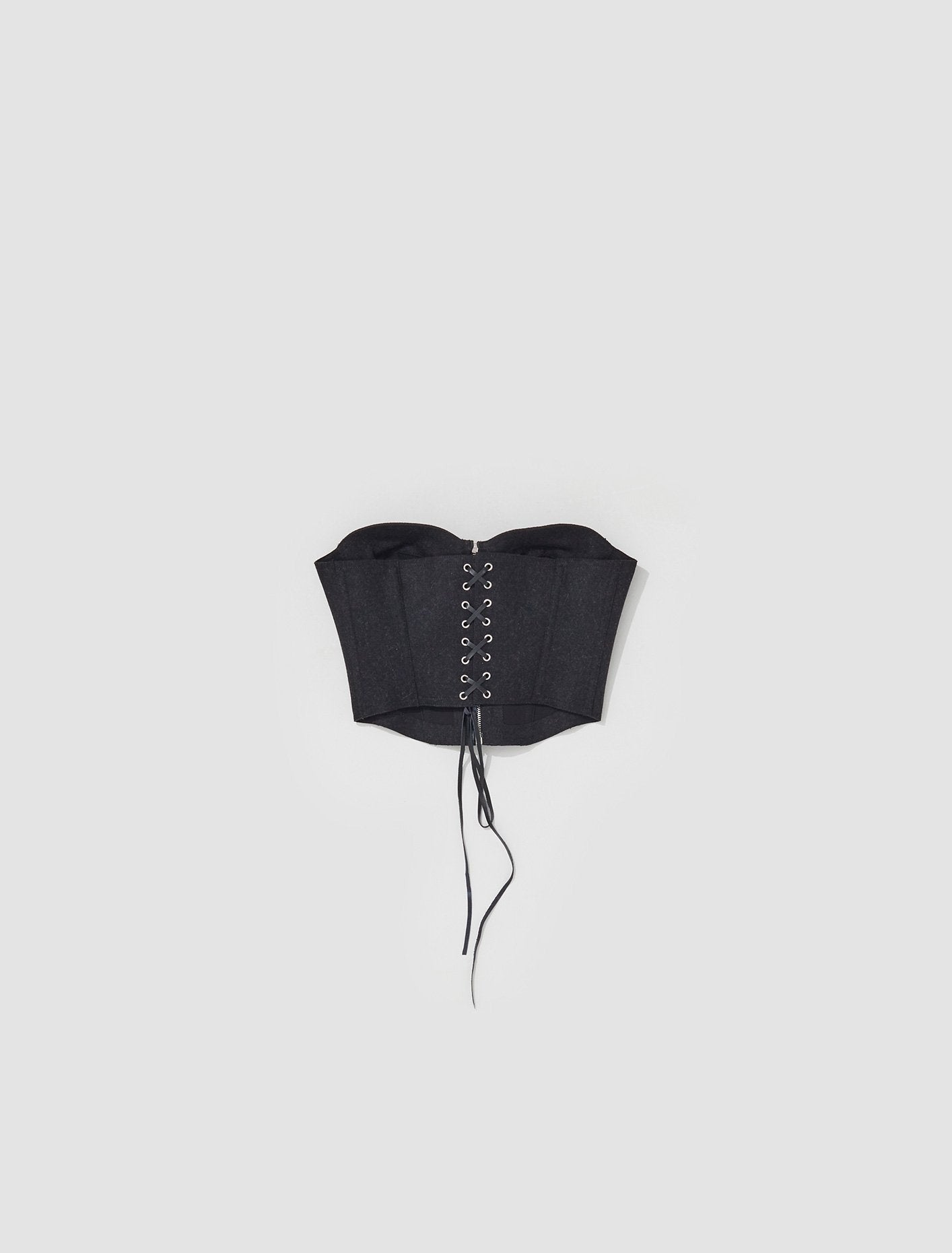 Cyber wool corset - Dark Grey