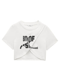 T-shirt Signature bumpy - Heritage White