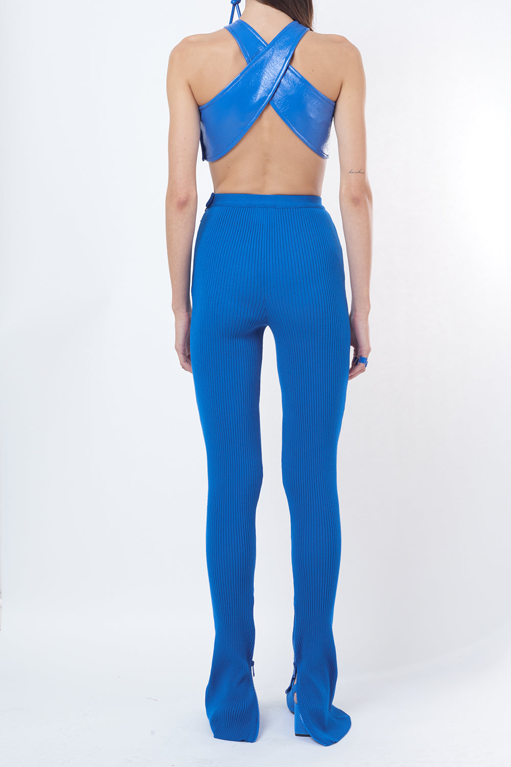 PRIX MARQUE : 110 / PANTALON PANTALON FLARE A ZIP