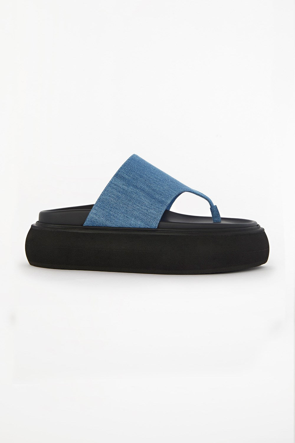 Infradito flatform "Selene" - DENIM