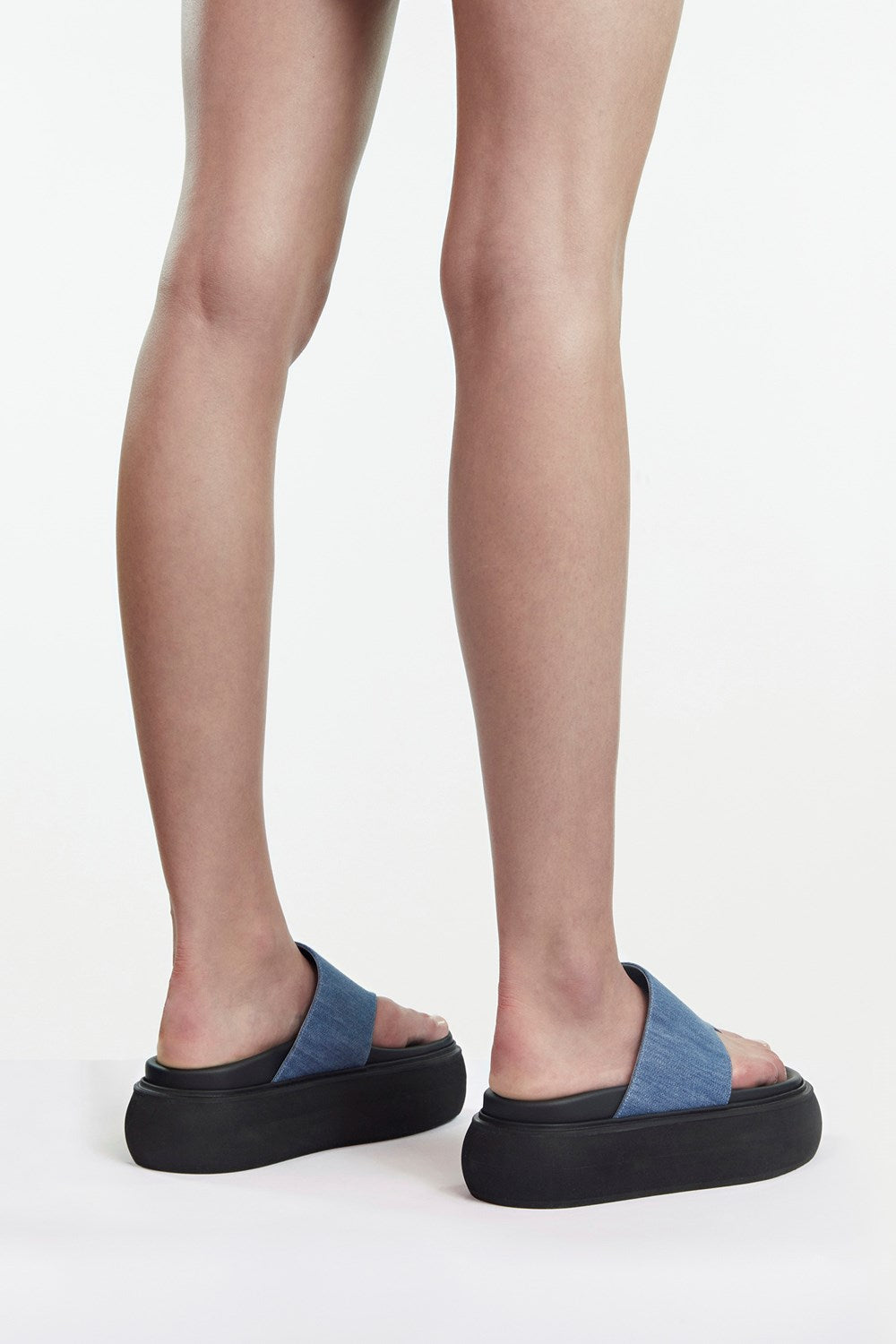 Infradito flatform "Selene" - DENIM