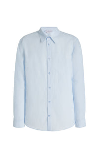 Blue & Grey Stripe / Chemise Quevedo en coton - Blue & Grey Stripe