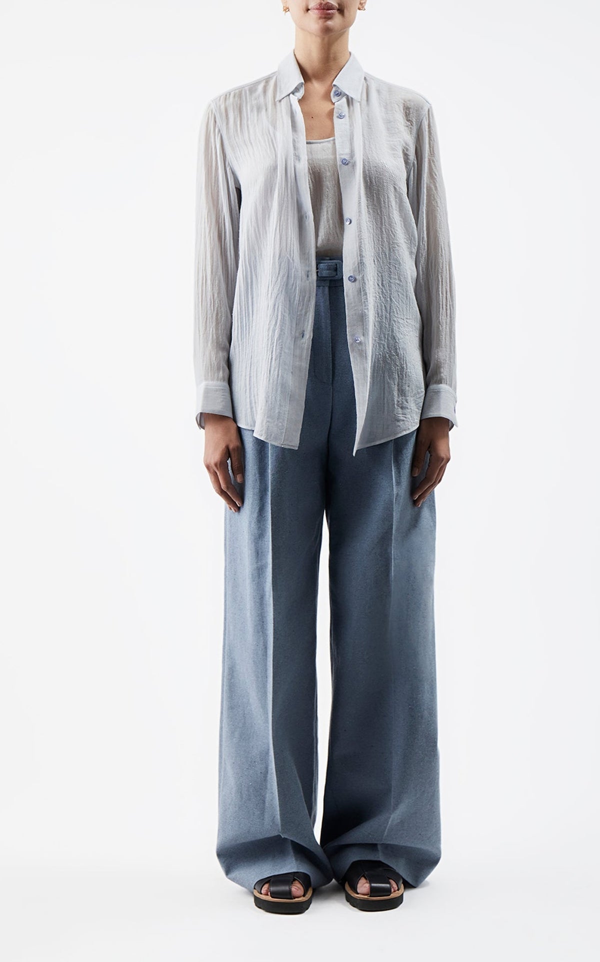 Light Blue / Chemise Ferrara en cachemire - Light Blue