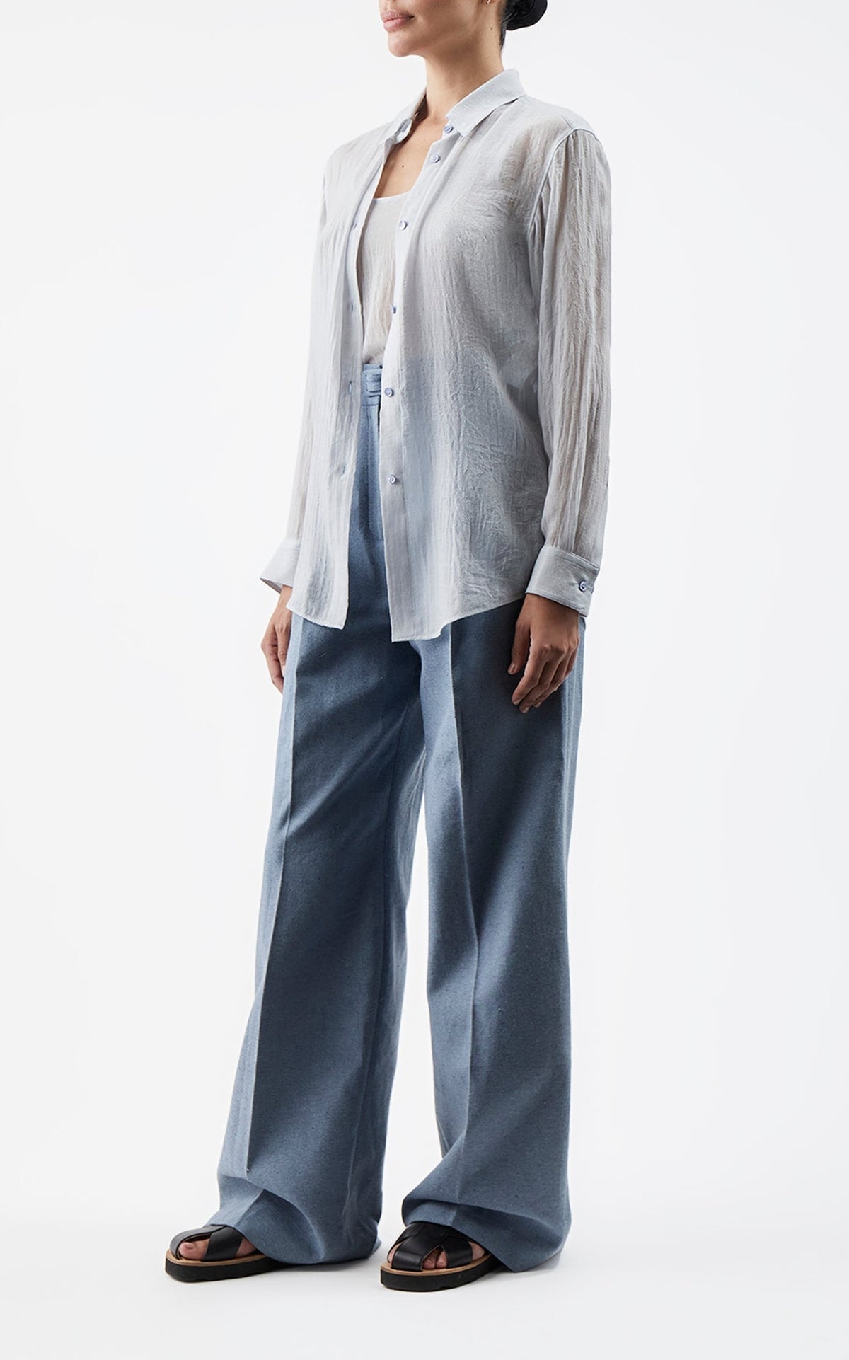 Light Blue / Chemise Ferrara en cachemire - Light Blue