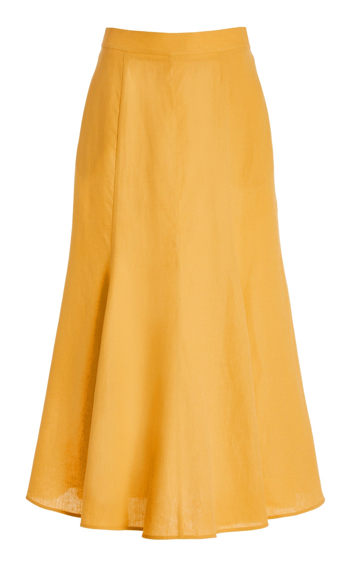 Fluorescent Orange / Jupe Tate en lin - Fluorescent Orange