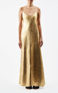 Gold / Robe nuisette Teles en cuir - Gold