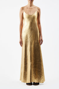 Gold / Robe nuisette Teles en cuir - Gold