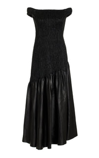 Black / Robe Veloso en cuir - Black