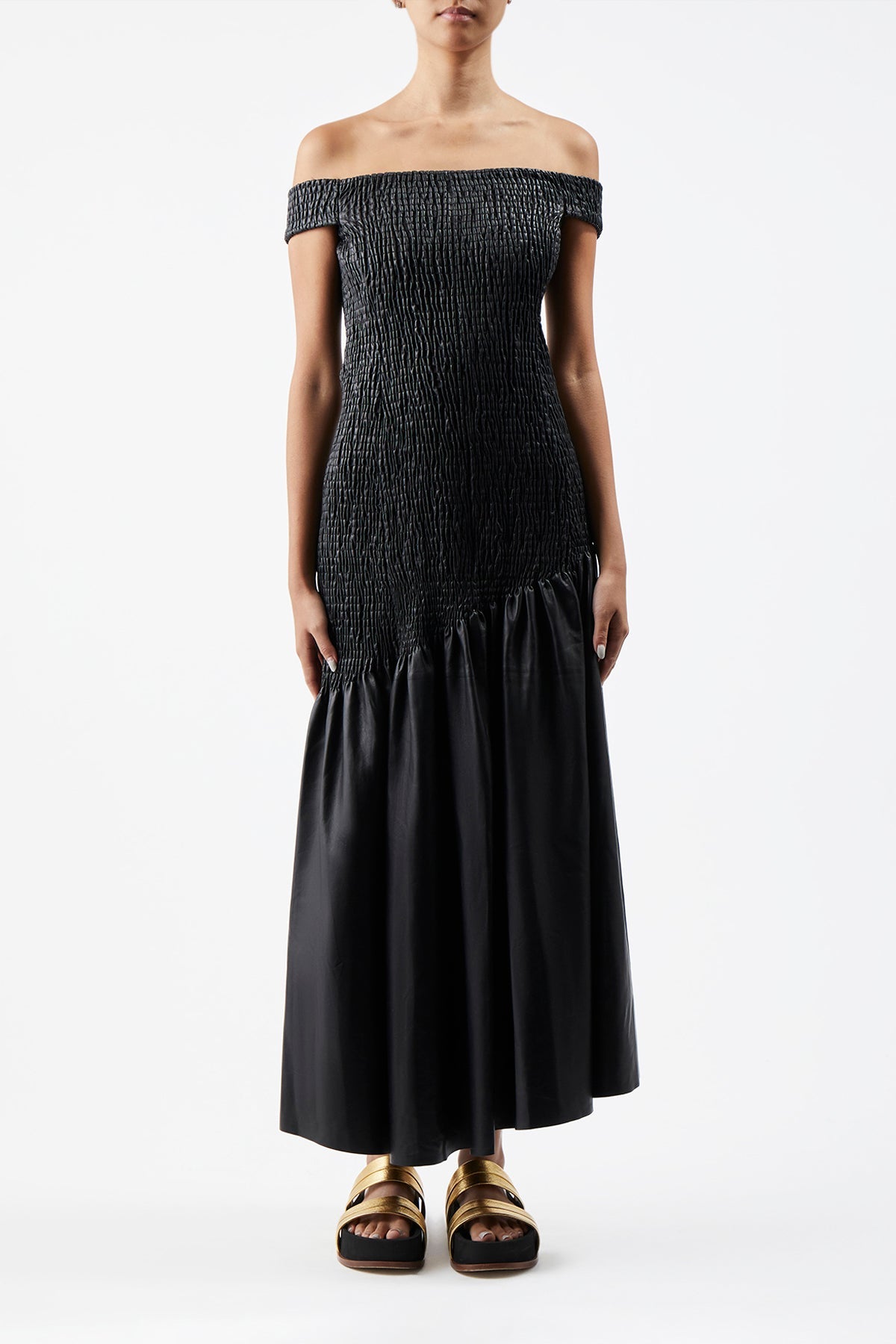 Black / Robe Veloso en cuir - Black