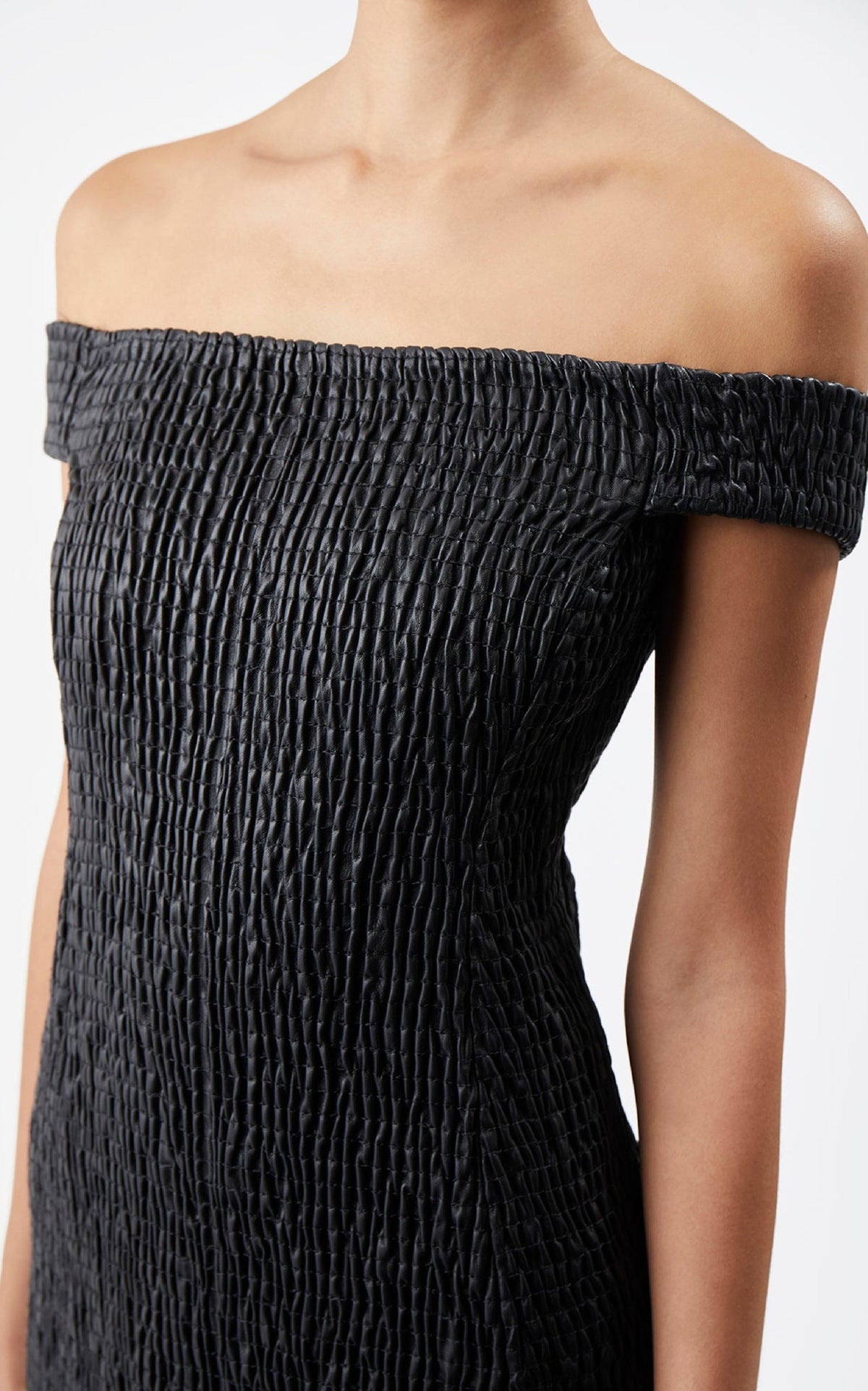 Black / Robe Veloso en cuir - Black