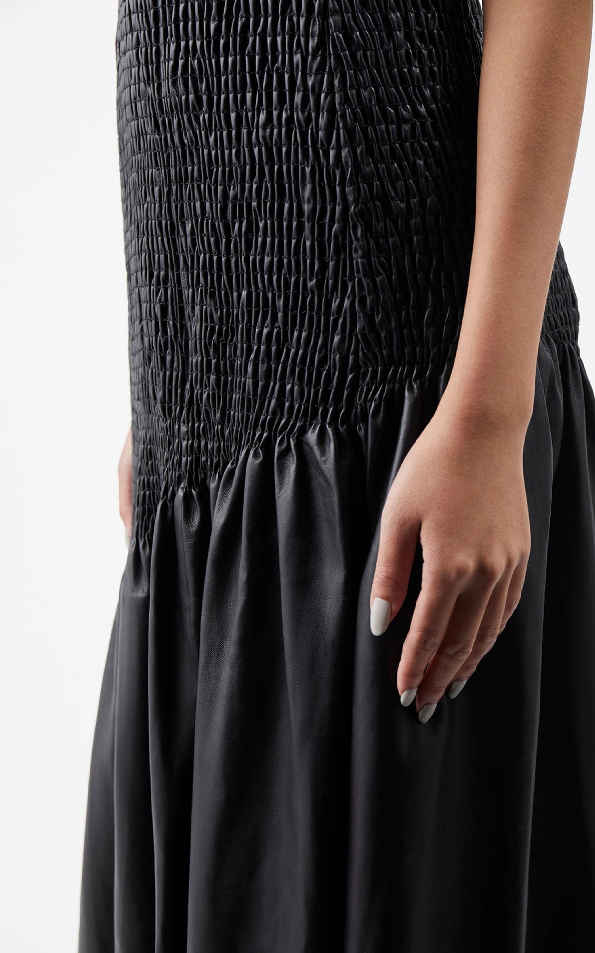 Black / Robe Veloso en cuir - Black