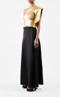 Black / Robe Cleis en soie - Black