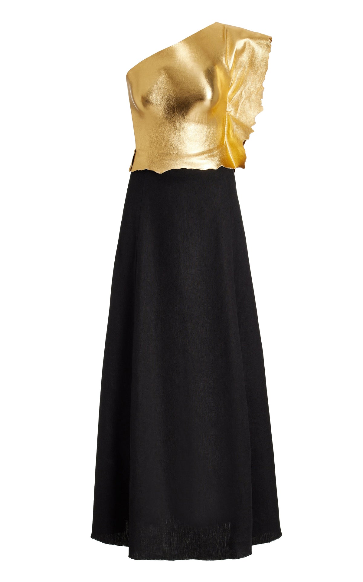Cleis Dress en noir soie cady