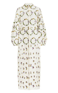 Ivory / Robe Mauri en lin - Ivory