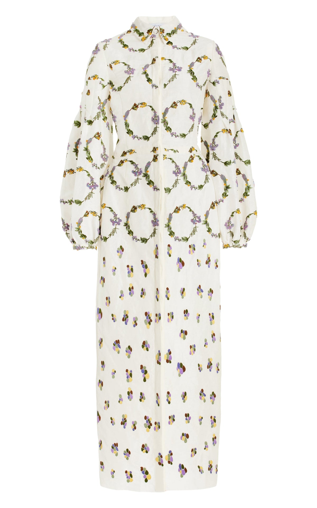 Ivory / Robe Mauri en lin - Ivory