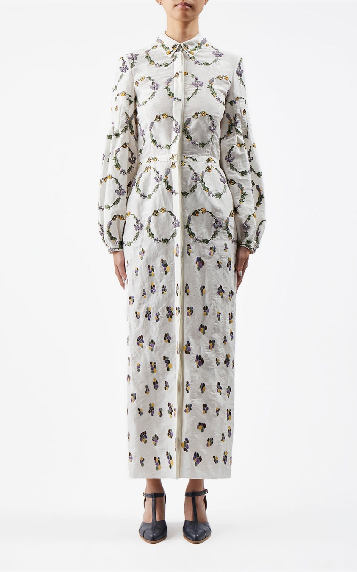 Ivory / Robe Mauri en lin - Ivory
