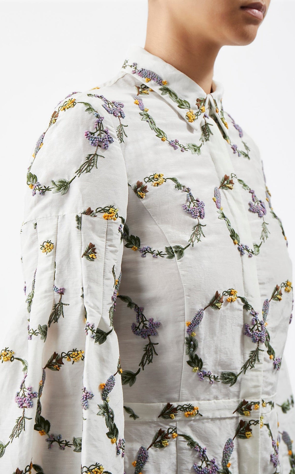 Ivory / Robe Mauri en lin - Ivory