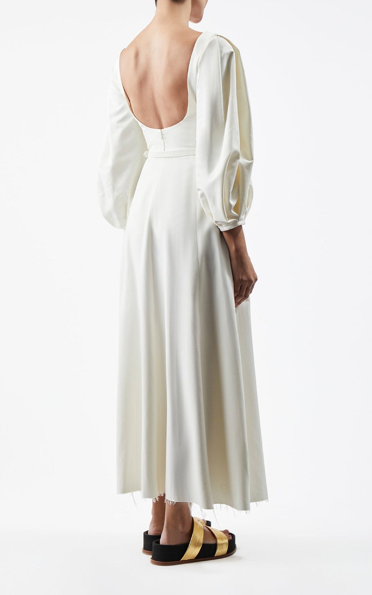 Ivory / Robe Mena en soie - Ivory