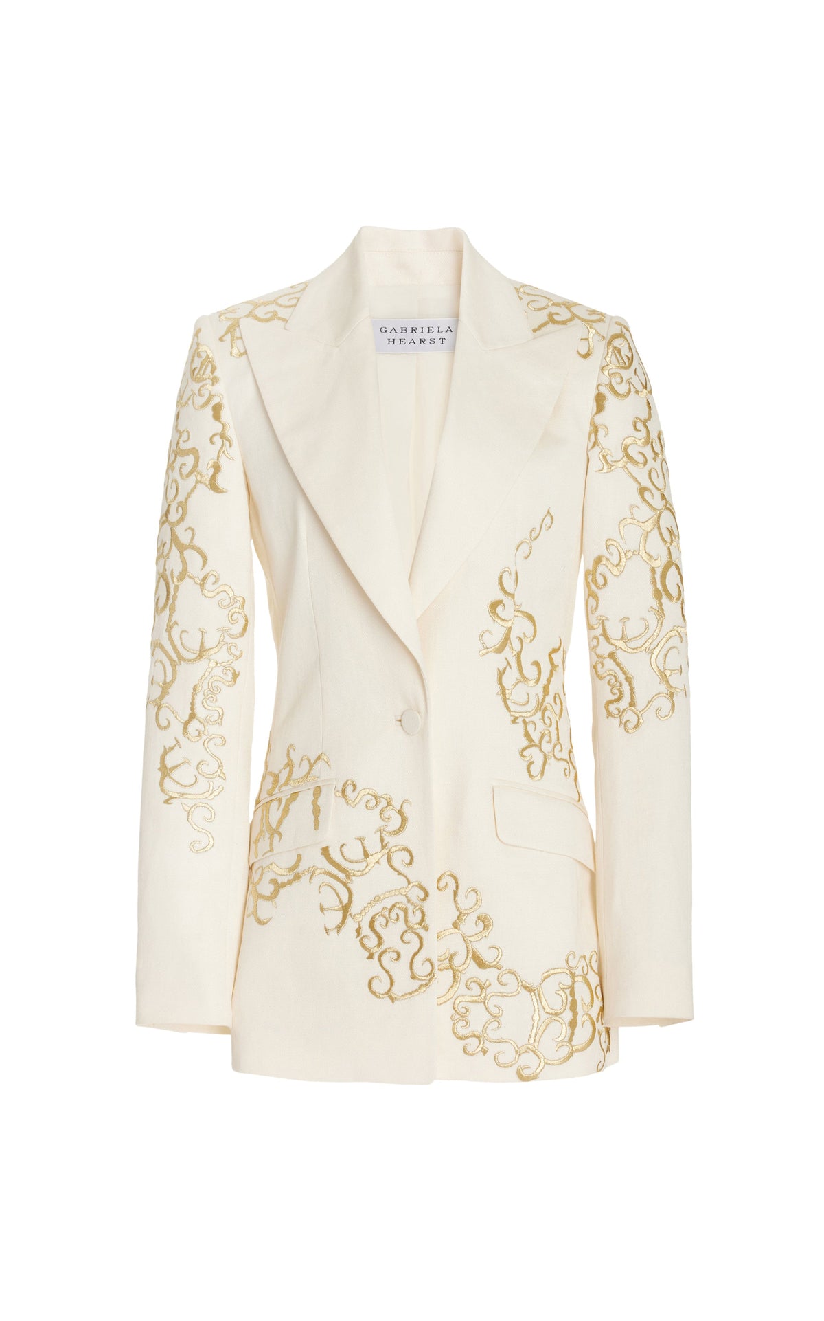 Ivory / Veste blazer Leiva en lin - Ivory