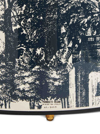 Giardino Settecentesco wastepaper basket - Blue & Ivory