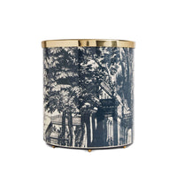 Giardino Settecentesco wastepaper basket - Blue & Ivory