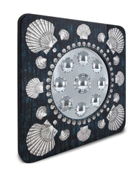 Frame with bubble mirror Giro Conchiglie - Silver & Blue