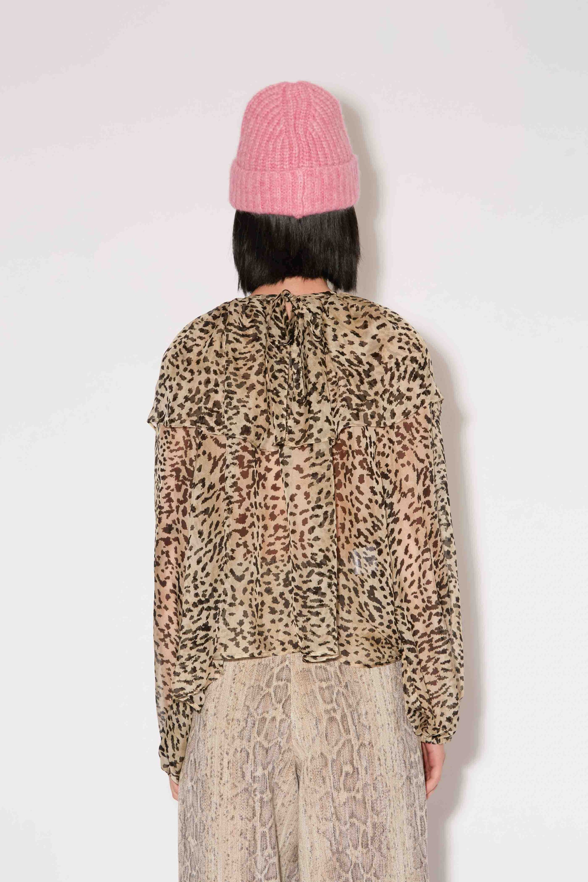 Blouse Shadow Chloe en soie - Animal