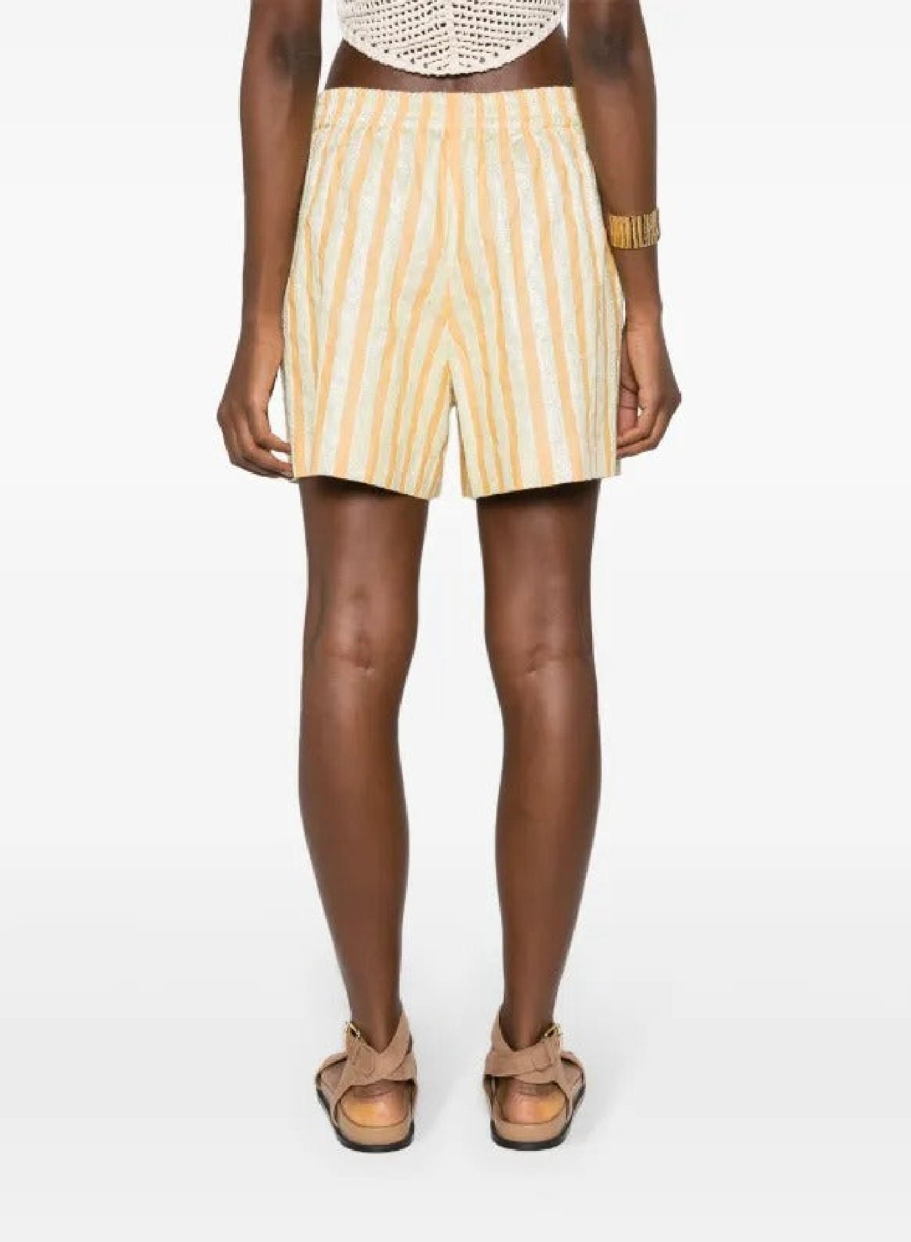 Linen blend shorts - Honey