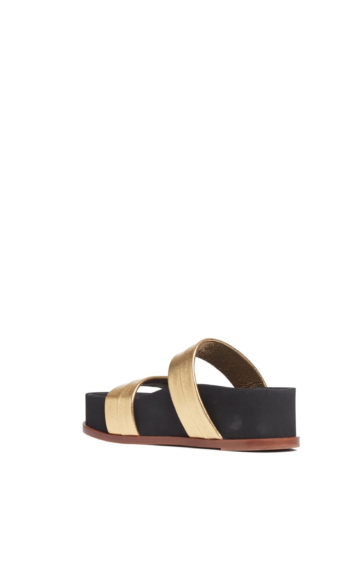Striker Sandal en or métallisé nappa