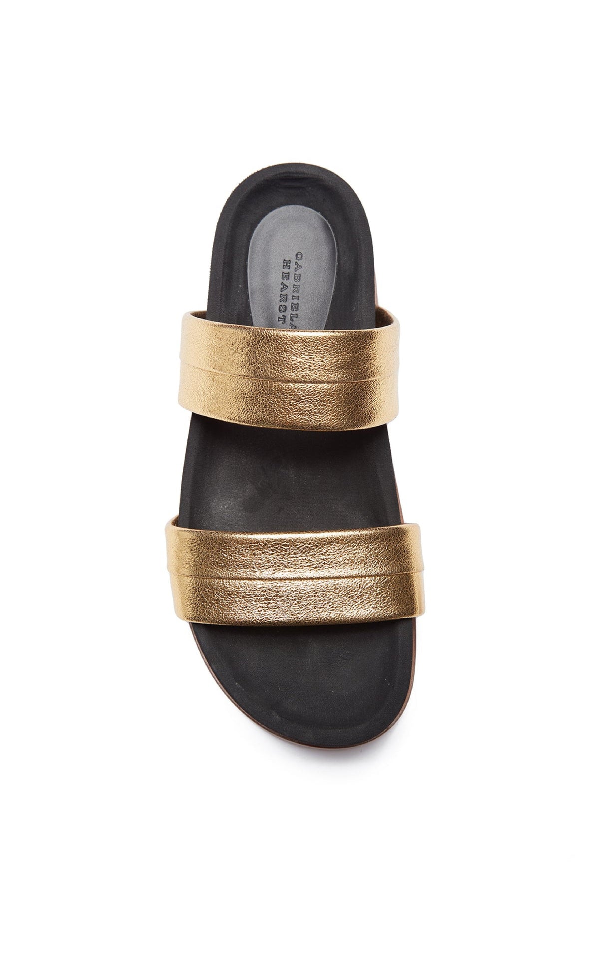 Striker Sandal en or métallisé nappa