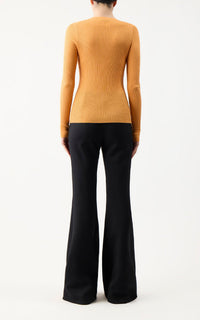 Browning Knit en fluorescent orange jaipur cachemire soie fil