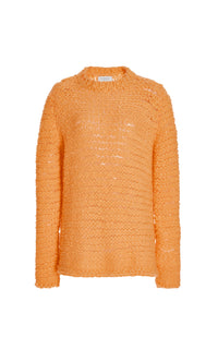 Pull Larenzo en cachemire - Fluorescent Orange