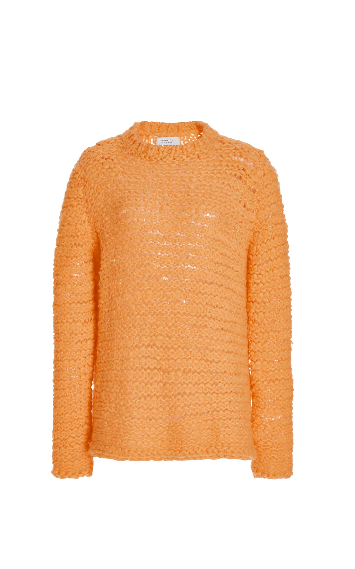 Larenzo Sweater en fluorescent orange welfat cachemire fil