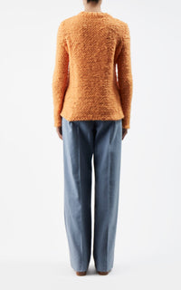 Larenzo Sweater en fluorescent orange welfat cachemire fil