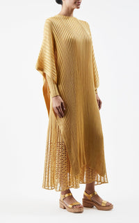 Gold / Poncho Taos en soie - Gold