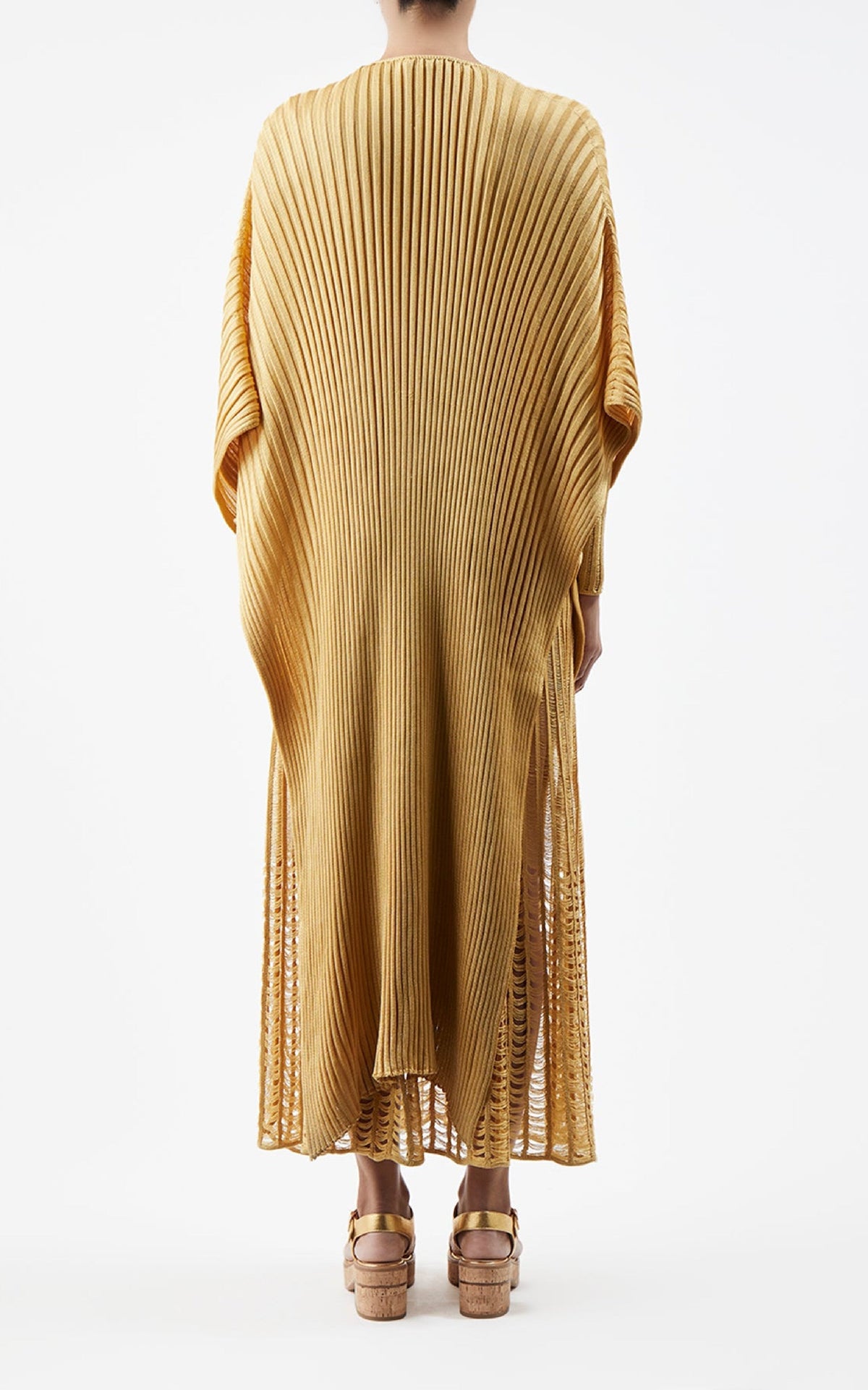 Gold / Poncho Taos en soie - Gold