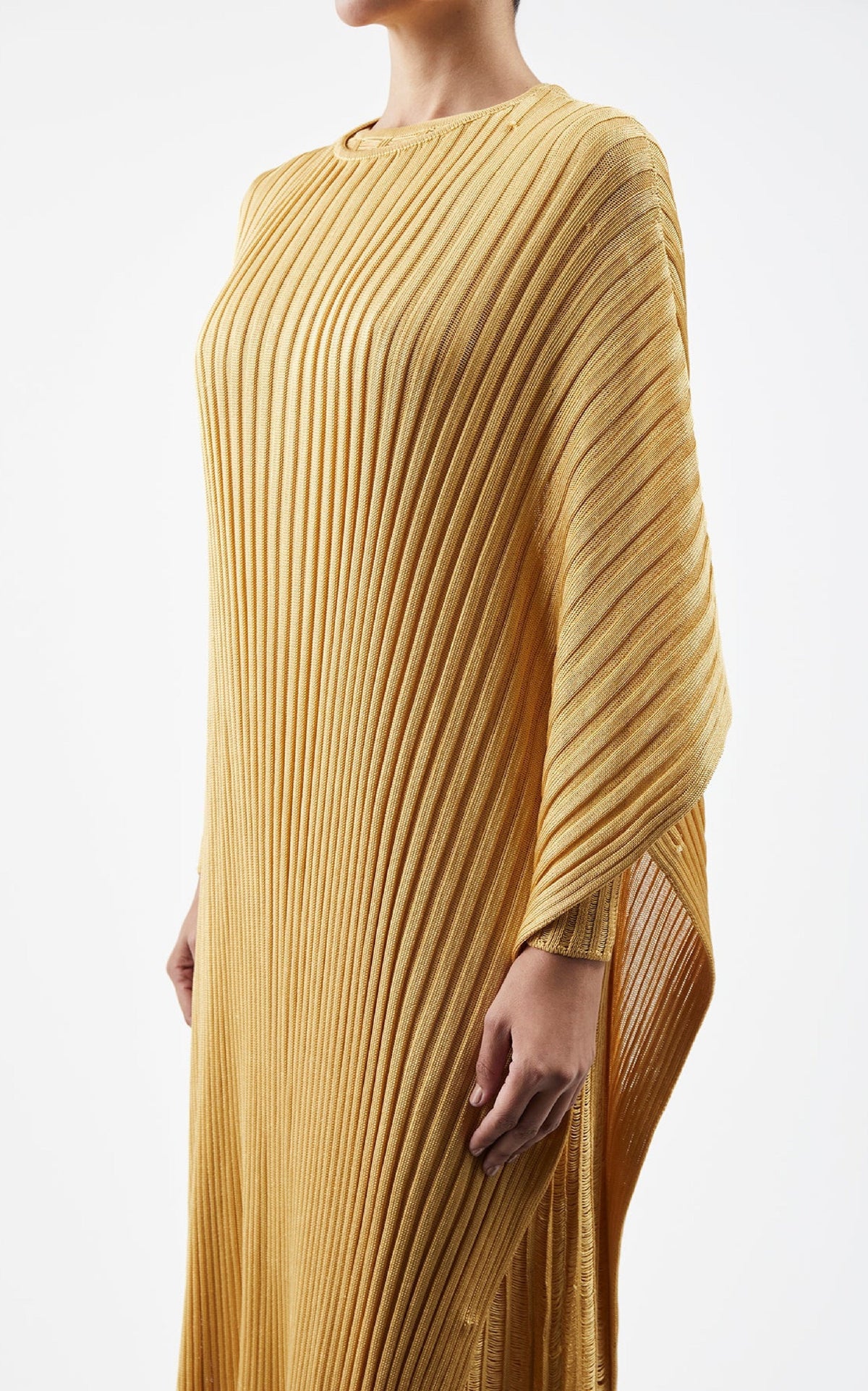 Gold / Poncho Taos en soie - Gold