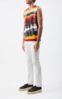 Fire Tie Dye / Veston Fielding tie-dye en cachemire - Fire Tie Dye