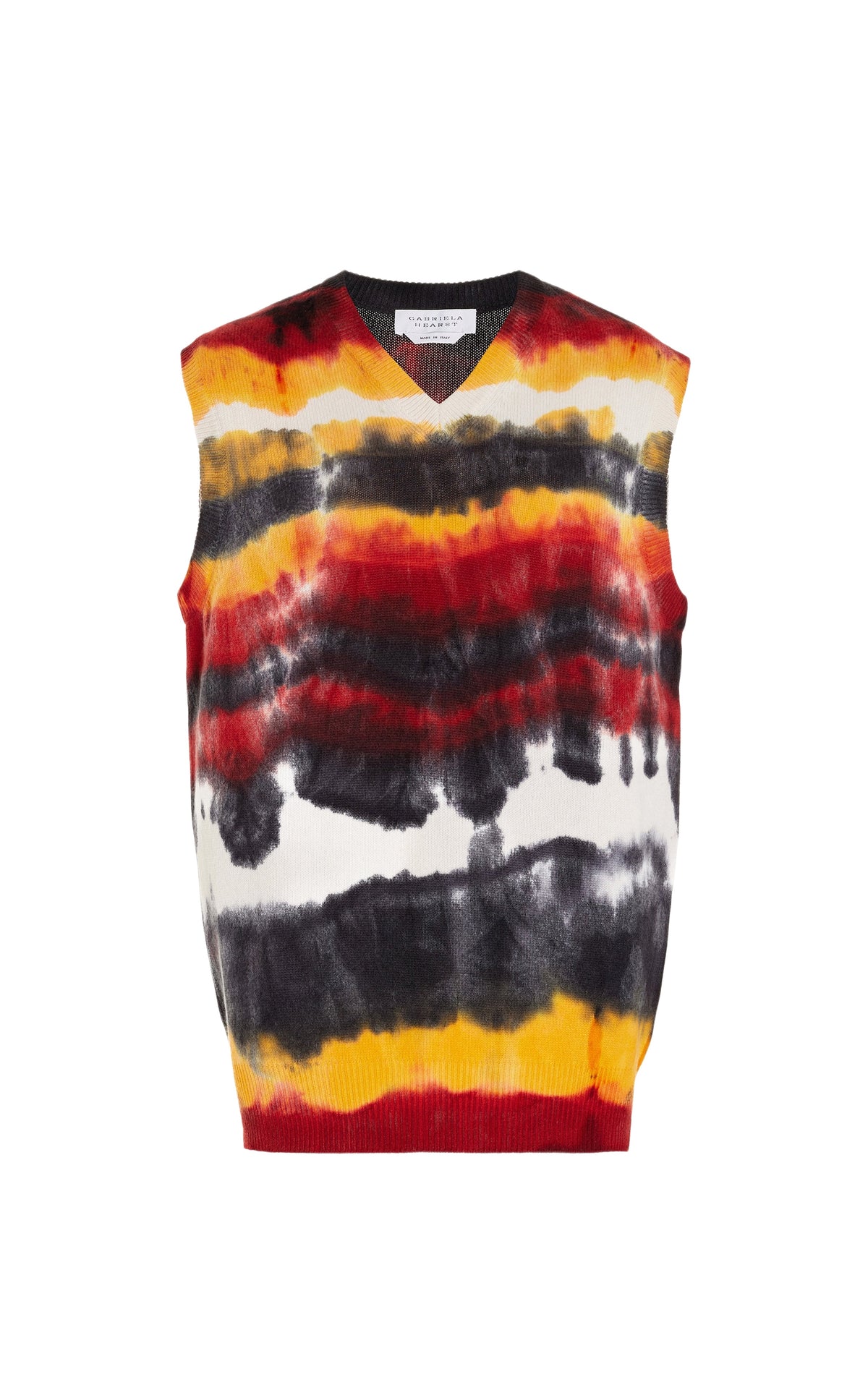 Fire Tie Dye / Veston Fielding tie-dye en cachemire - Fire Tie Dye