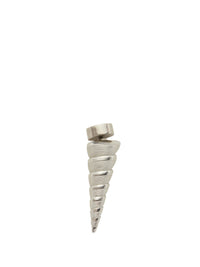 9pcs RELIQUAT 120€ / Puces d'oreilles petites shell en laiton - Argent vielli