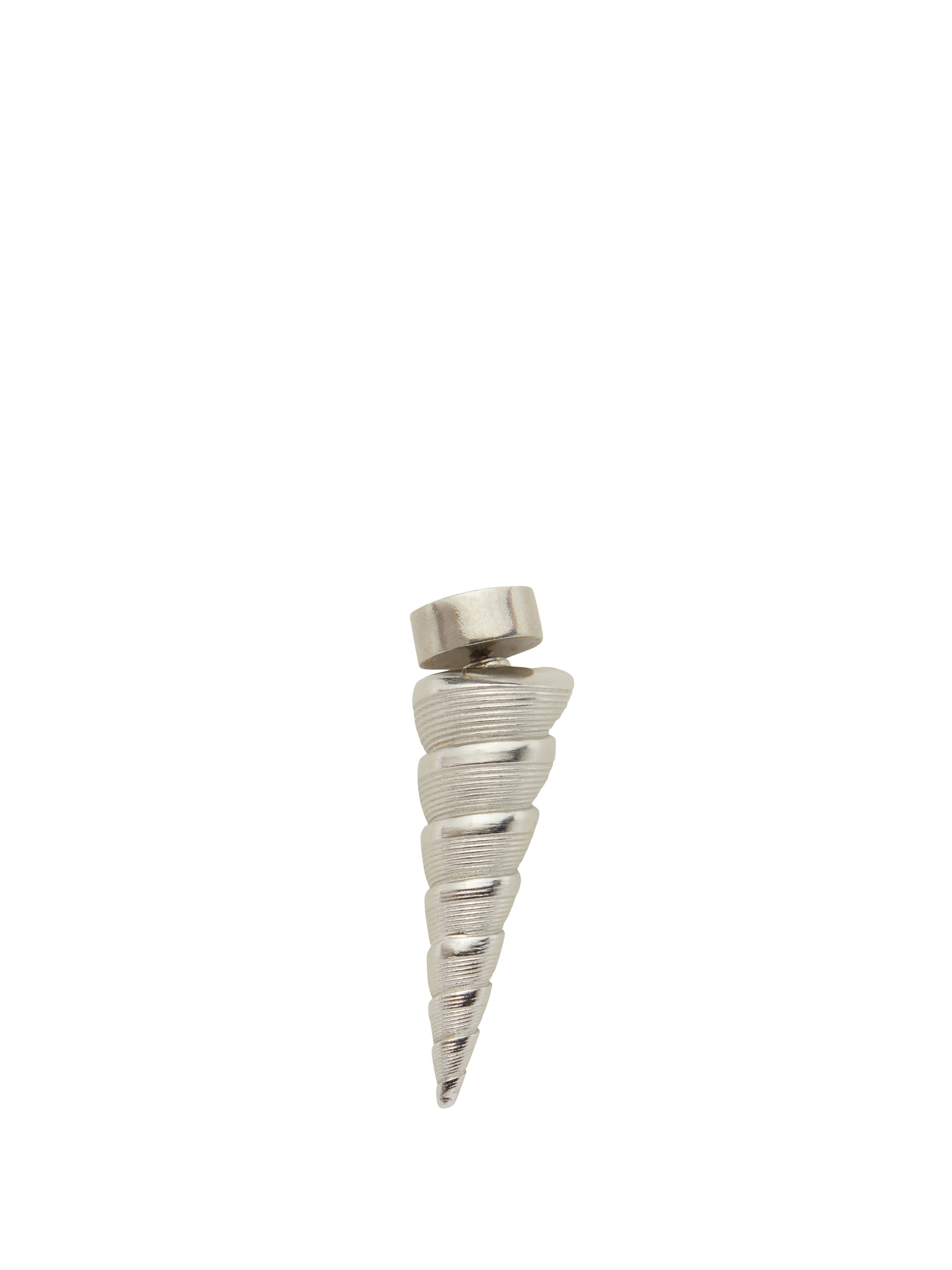 9pcs RELIQUAT 120€ / Puces d'oreilles petites shell en laiton - Argent vielli