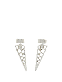 1pcs RELIQUAT 60€ / Puces d'oreilles petit racer en laiton - Argent vielli