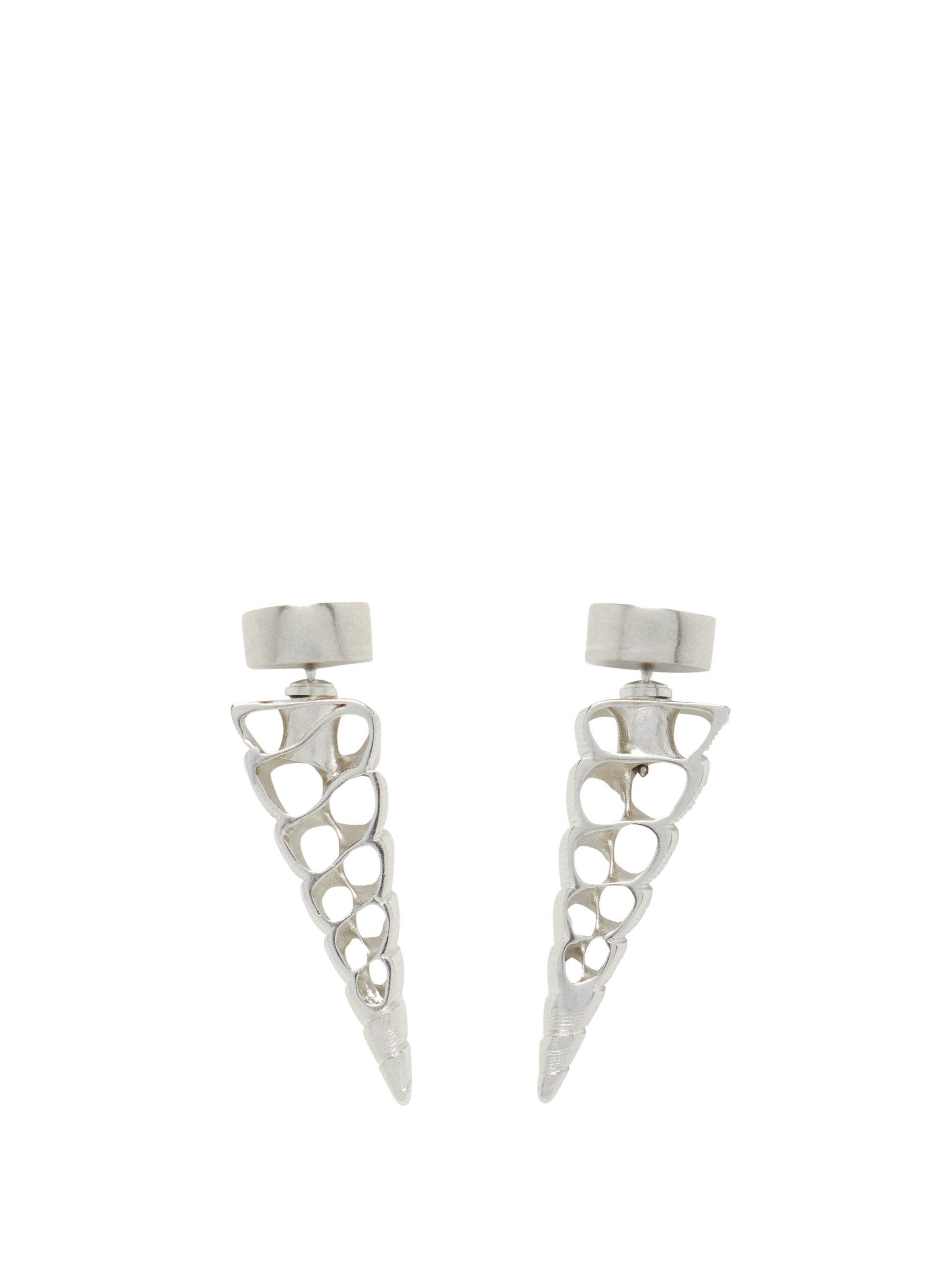 1pcs RELIQUAT 60€ / Puces d'oreilles petit racer en laiton - Argent vielli
