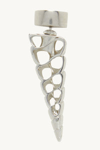 1pcs RELIQUAT 60€ / Puces d'oreilles petit racer en laiton - Argent vielli